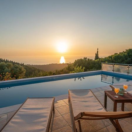 Stone Villa Eriphyle ,Private Witn Sunset View Fiskardo Buitenkant foto