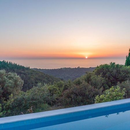 Stone Villa Eriphyle ,Private Witn Sunset View Fiskardo Buitenkant foto
