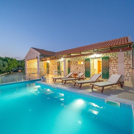 Stone Villa Eriphyle ,Private Witn Sunset View Fiskardo Buitenkant foto