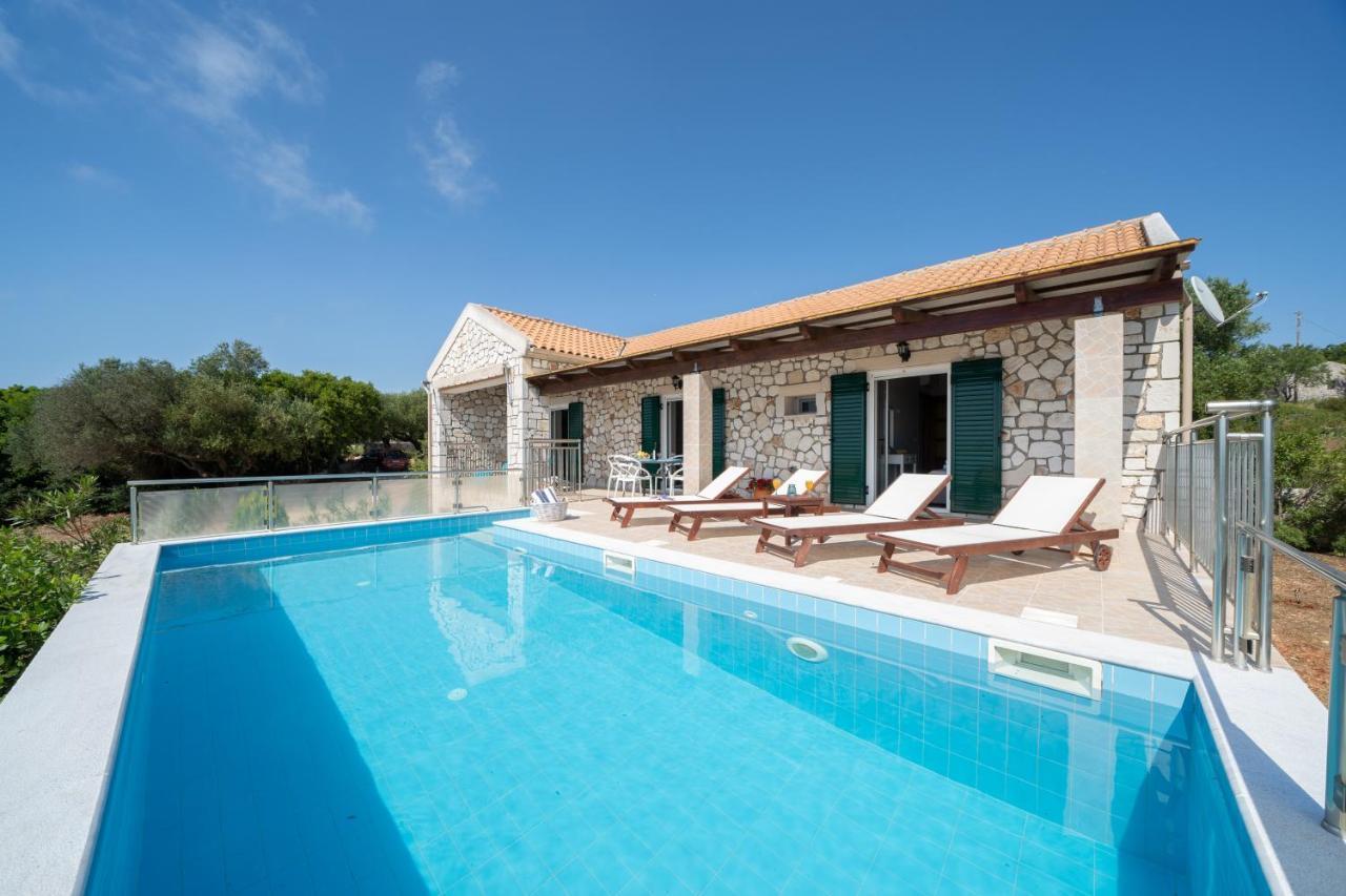 Stone Villa Eriphyle ,Private Witn Sunset View Fiskardo Buitenkant foto