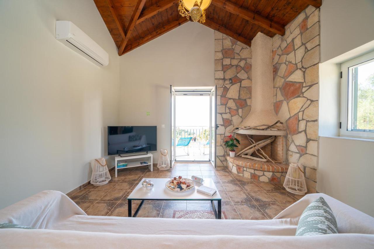 Stone Villa Eriphyle ,Private Witn Sunset View Fiskardo Buitenkant foto