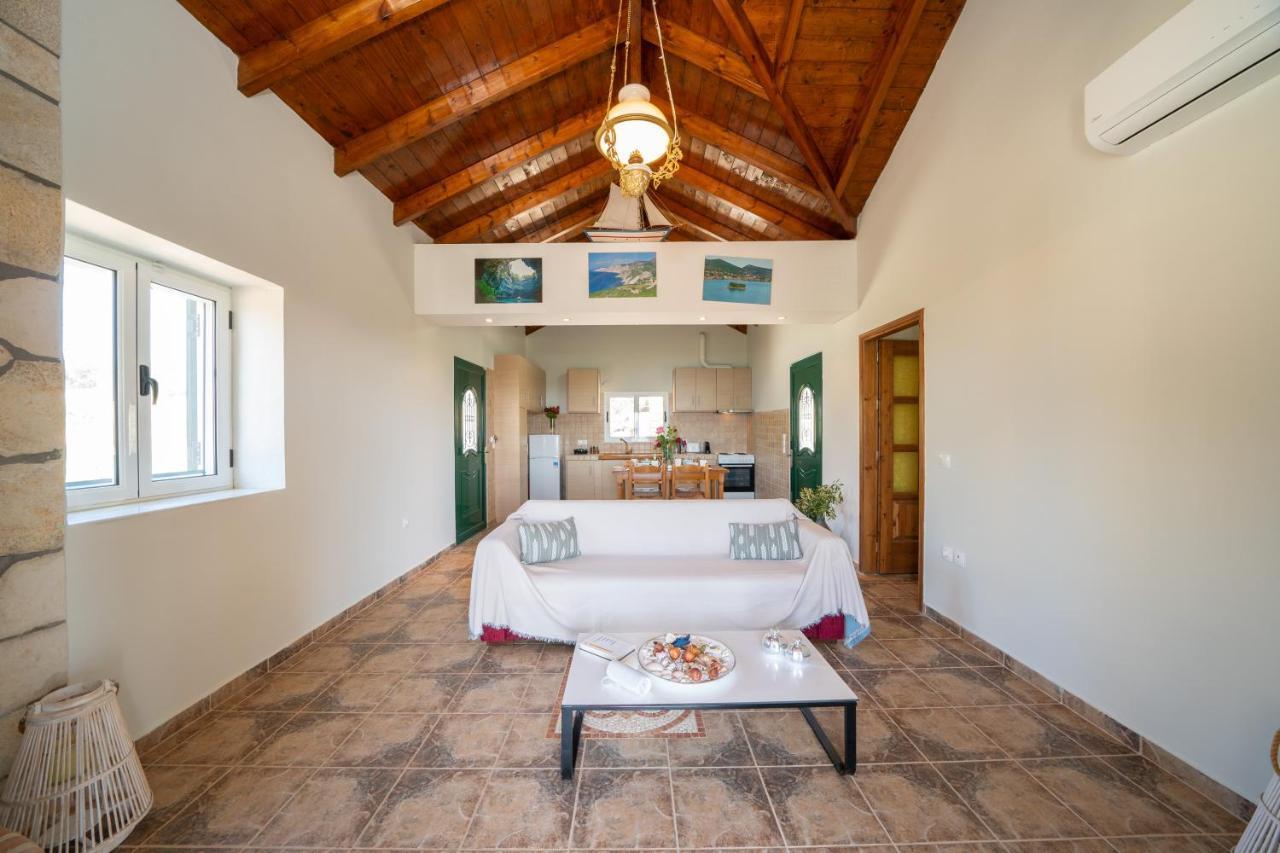 Stone Villa Eriphyle ,Private Witn Sunset View Fiskardo Buitenkant foto