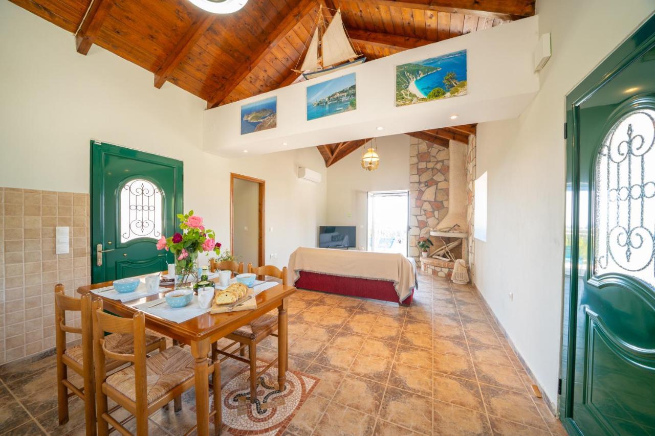 Stone Villa Eriphyle ,Private Witn Sunset View Fiskardo Buitenkant foto