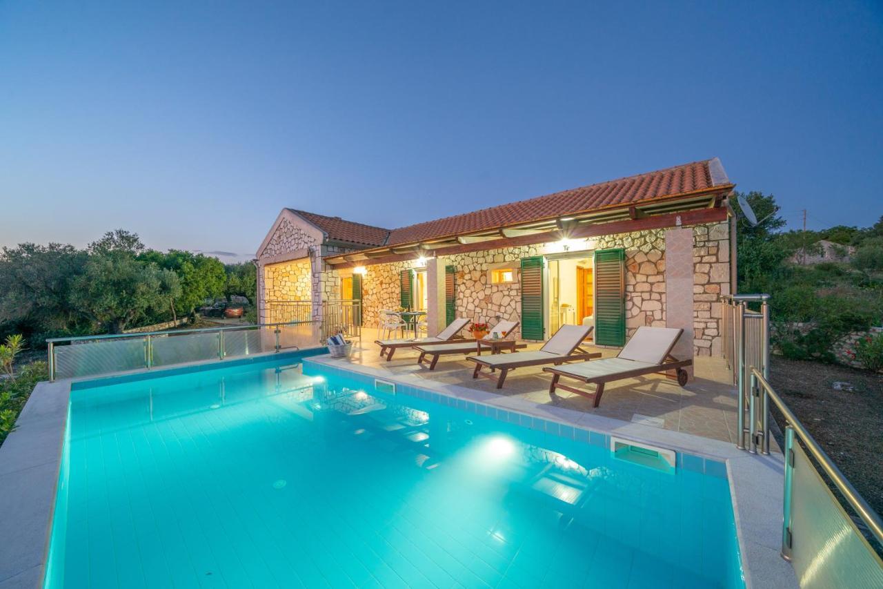 Stone Villa Eriphyle ,Private Witn Sunset View Fiskardo Buitenkant foto