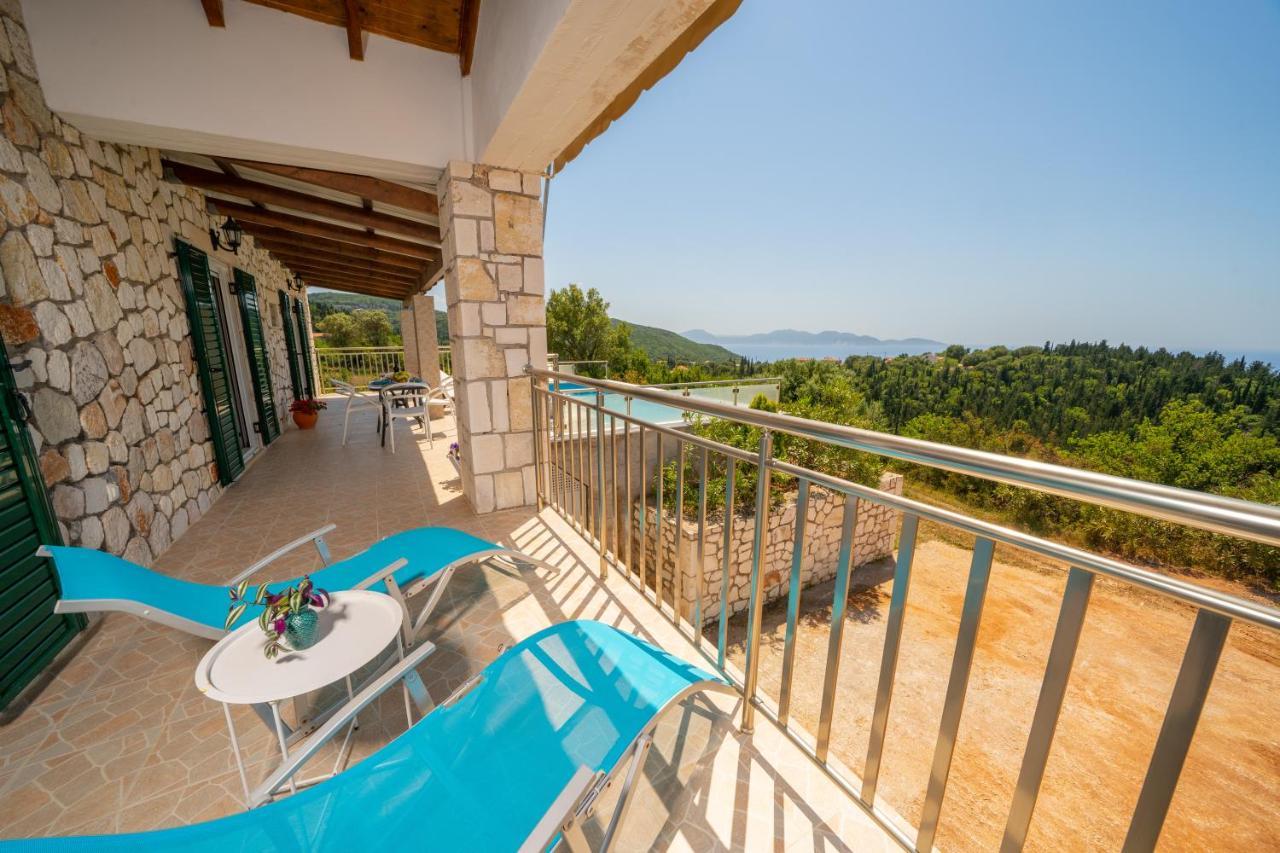 Stone Villa Eriphyle ,Private Witn Sunset View Fiskardo Buitenkant foto