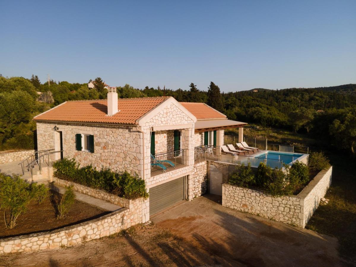 Stone Villa Eriphyle ,Private Witn Sunset View Fiskardo Buitenkant foto
