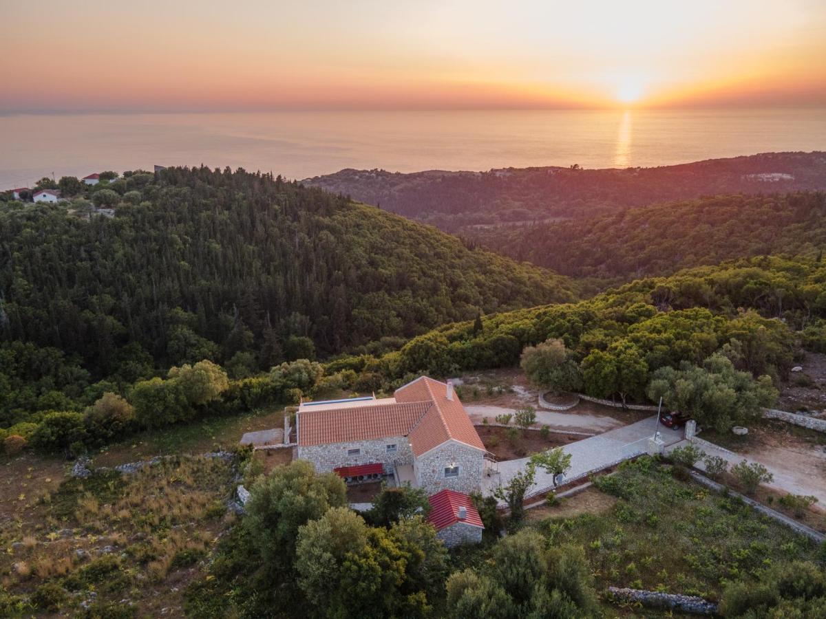 Stone Villa Eriphyle ,Private Witn Sunset View Fiskardo Buitenkant foto