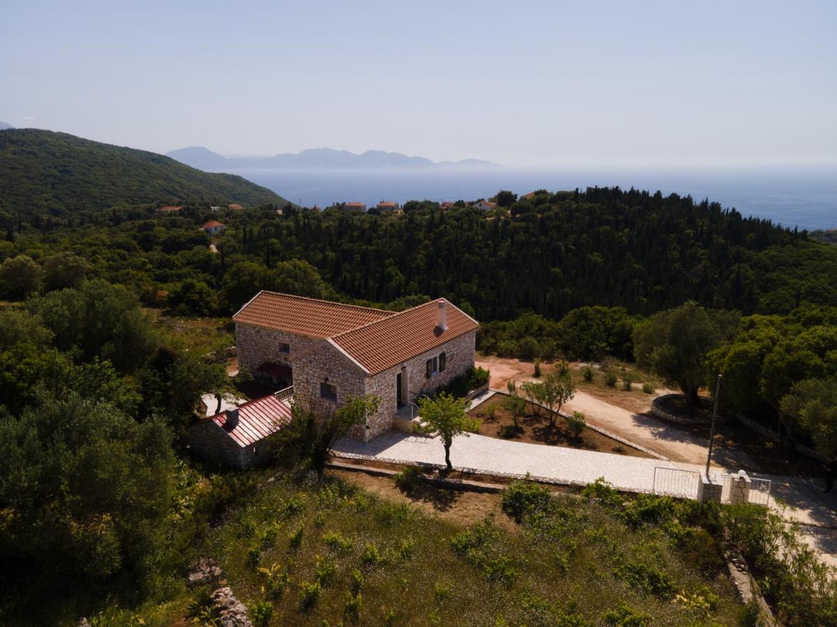 Stone Villa Eriphyle ,Private Witn Sunset View Fiskardo Buitenkant foto