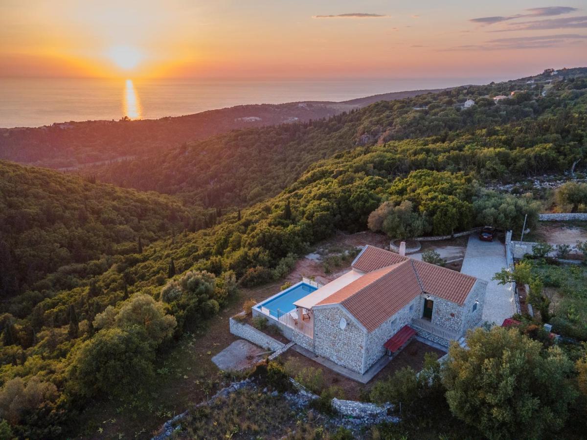 Stone Villa Eriphyle ,Private Witn Sunset View Fiskardo Buitenkant foto